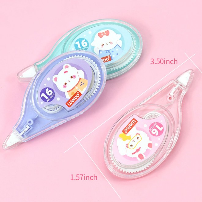 Promotional Wholesale Students Sweet Kawaii Creative Correction Tape Affordable Cute Corrector Fresh Multifunctional Stationery