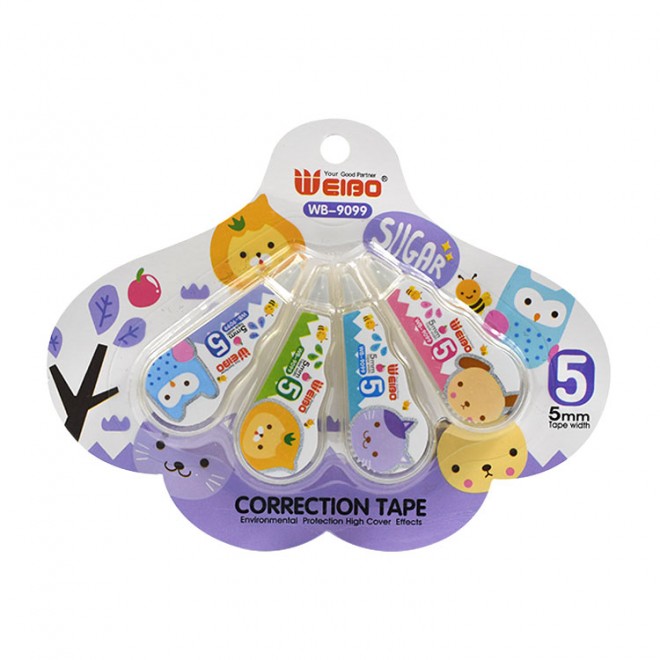 Creative cartoon correction tape mini cute small large capacity correction tape student stationery correction tape wholesale