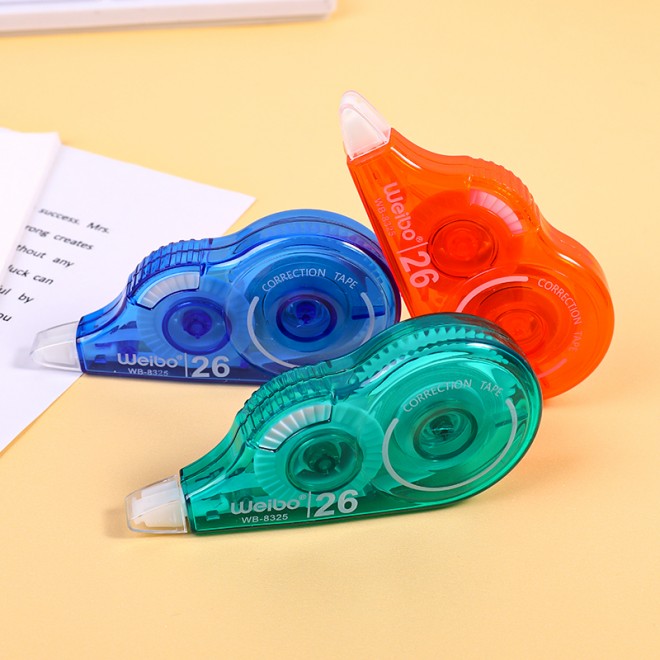 Customized Weibo 40m Ear Correction Tape Stationery Large Capacity Transparent Housing Correction Tape