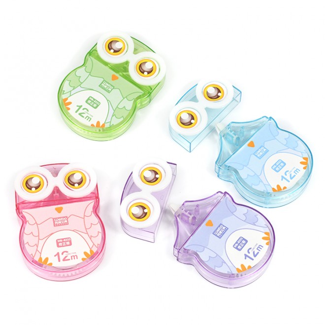 Kawaii Weibo Owl Correction Tape stationery, Corrector Promotional Gift Stationery Student tape