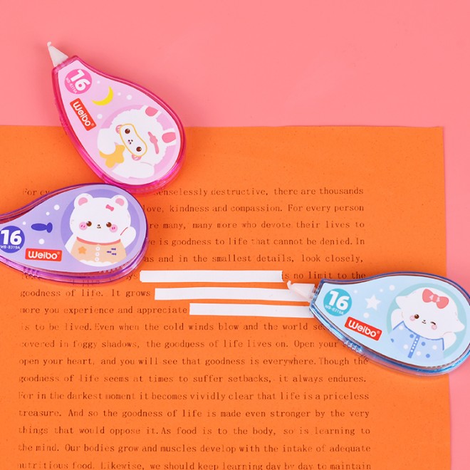 Mini white out refill correction tape stationery weibo correction tape kawaii stationery custom decorative cute tapes yiwu goods