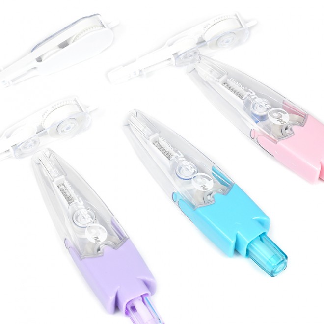 Refillable Knock Type Decoration WhiteOut Colored dry writing line Correction Tape school students escolar Decorative PET 5mm*6M