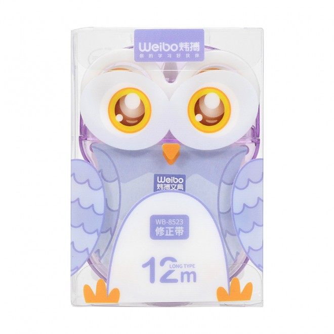 Kawaii Weibo Owl Correction Tape stationery, Corrector Promotional Gift Stationery Student tape