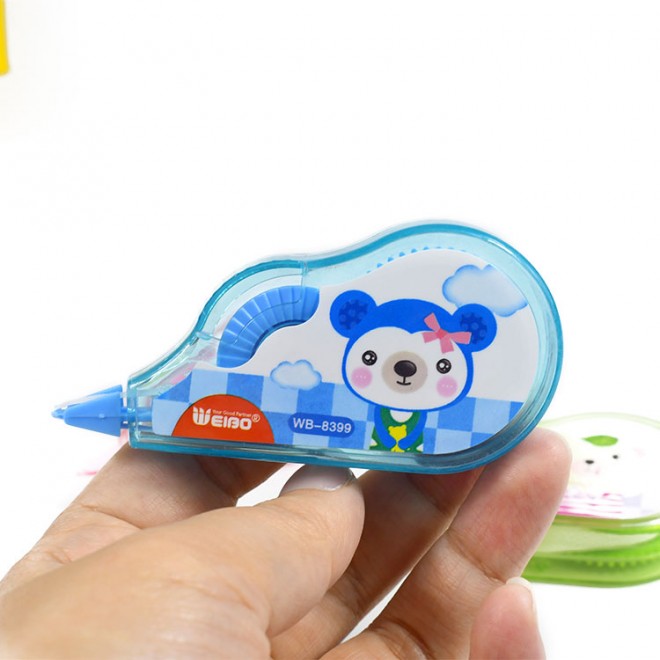 Portable 5mm 3pcs Set White out Correction Tape Children Corrector Tapes cartoon Office School Student Stationery Tape