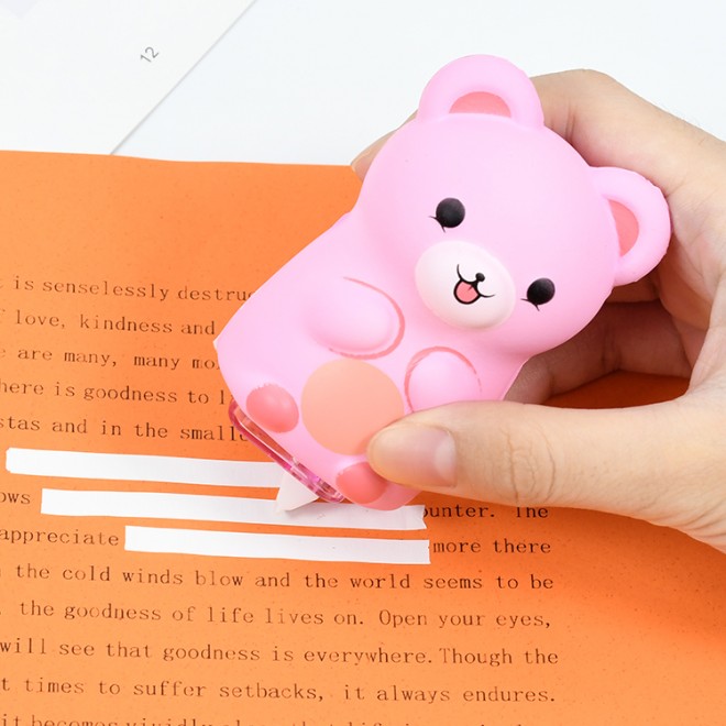 Creative cute cartoon decompression correction tape slow rebound correction tape student large capacity correction tape