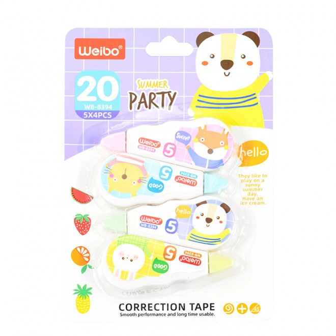 Creative cartoon correction tape mini cute small large capacity correction tape student stationery correction tape wholesale