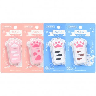 WEIBO Kawaii White Cat Claw Portable Correction Tape stationery, Corrector Promotional Gift Stationery Student Correction tape