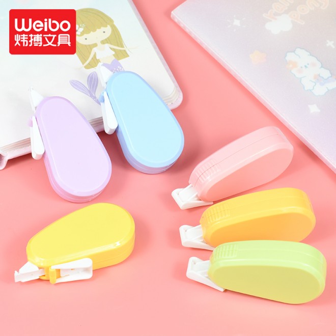 Mini cute 6-pack large-capacity correction tape cartoon portable correction tape