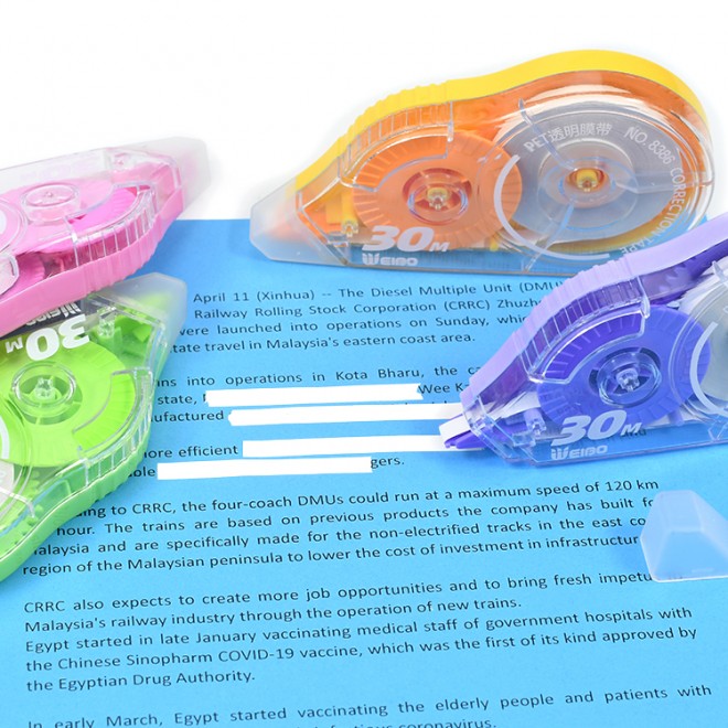 Brand WEIBO Creative cartoon correction tape fun sticky stickers cute animal gel pen three-in-one set for students