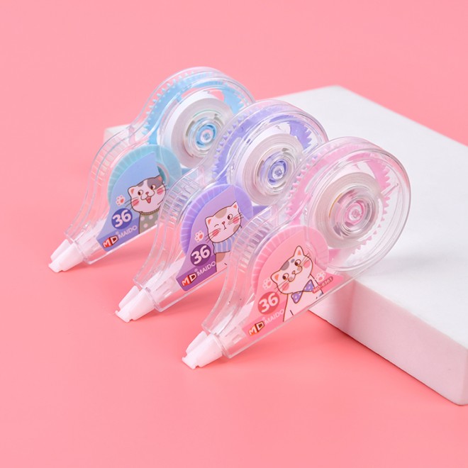 Cute custom tape correction tape stationery kawaii design cartoon stick white out office school applicable suitable weibo series