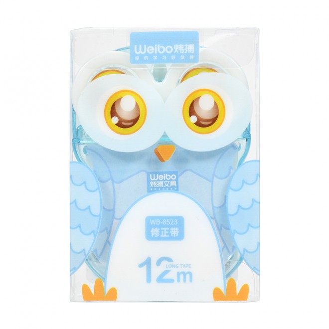 Kawaii Weibo Owl Correction Tape stationery, Corrector Promotional Gift Stationery Student tape