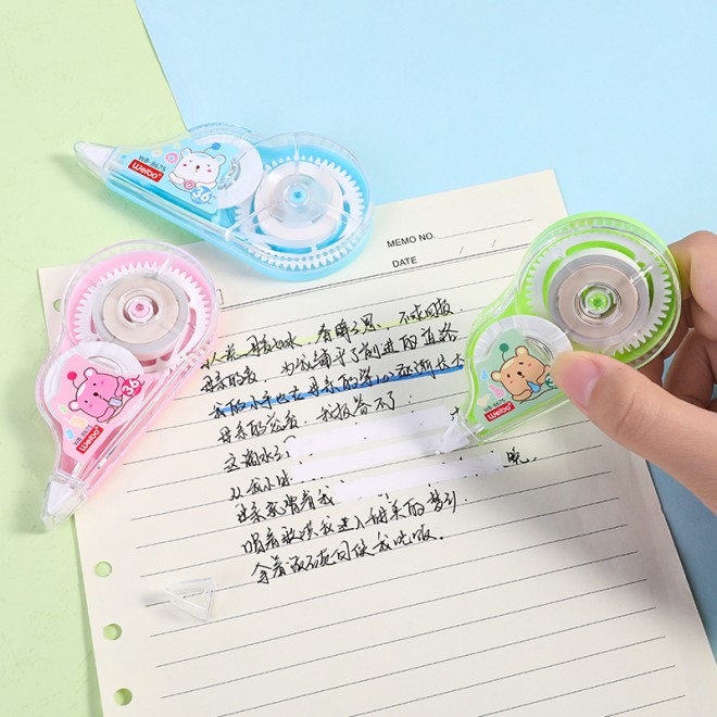 Factory Supply School Office Stationery Correction Roller customized Color Corrector Tape High WEIBO  Non-toxic Correction Tap