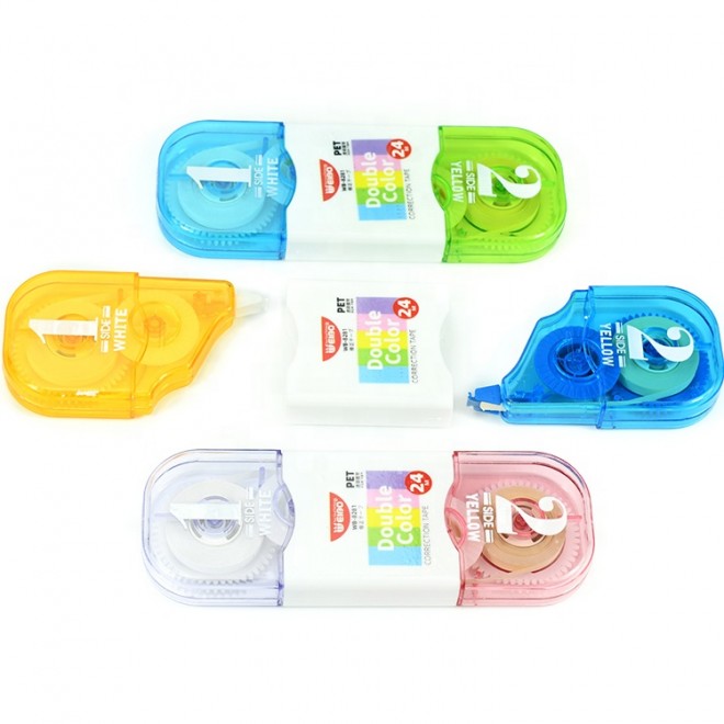 WEIBO Creative Double-headed Two-color Correction Tape Combination Affordable Pack for Learning