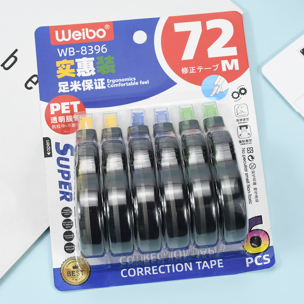 In Stock Correction Tape Set In Stock 6Pcs In 1 Sum 72M School Stationery  Office Household