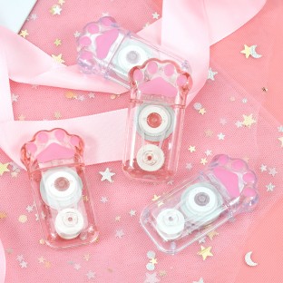 6pcs Set Cute Cat Paw shaped mini Clear Small Correction Tape 6m 5mm easy to use For for Instant Correct Note Taking