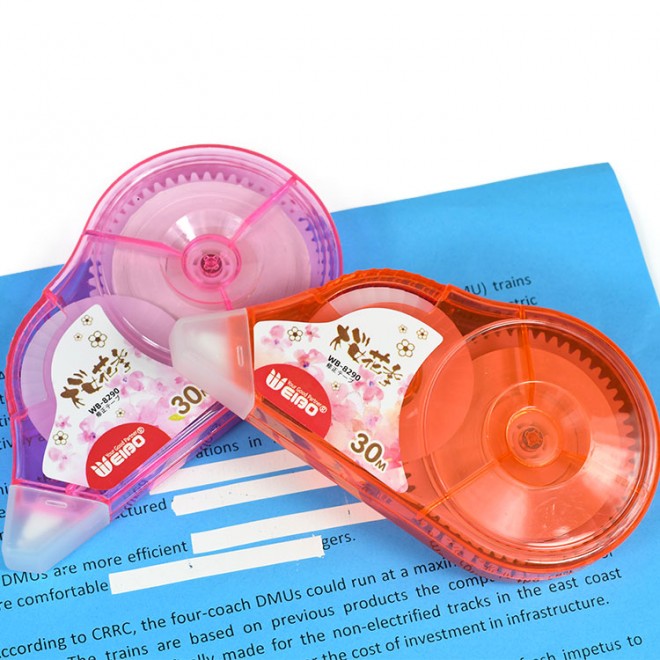 Cute kawaii stationery set Cherry blossoms design best Correction Tapes Length 30M Weibo stationery set Factory wholesale cheap