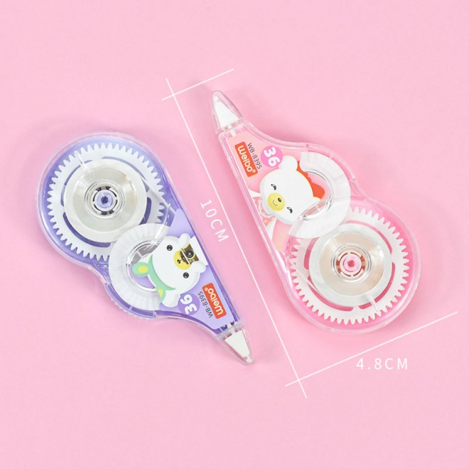 Cute lovely Happy Bear Kawaii Theme Design Escola Student Colors Correction Tapes White Out Stationery with good price wholesale