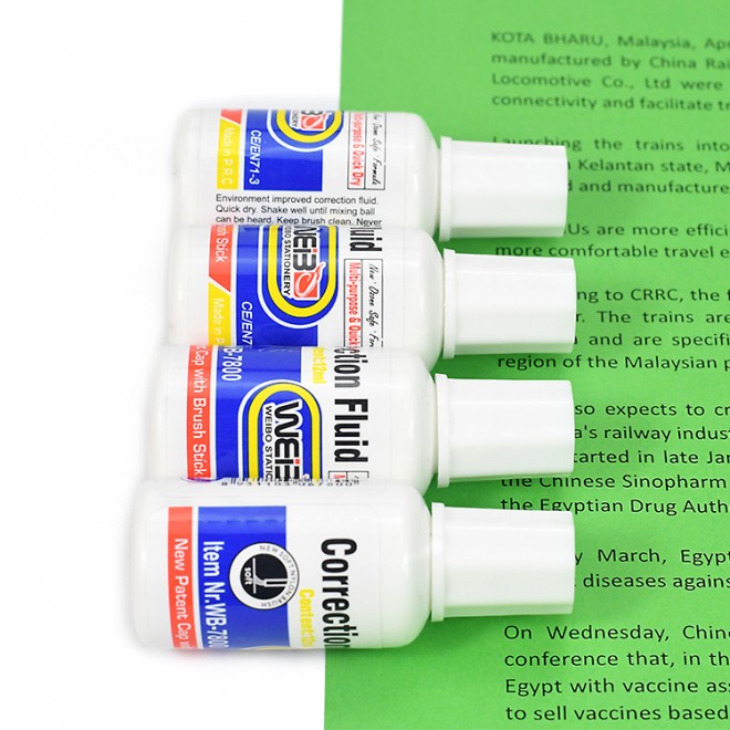 Correction fluid brush modification correction fluid quick dry easy to cover easy to write student office bottles