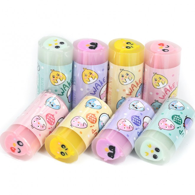 WEIBO 24pcs Pack Cute Cartoon Eraser And Reward Student animal Style Eraser Stationery For pencil Party Favors, Homework Rewards