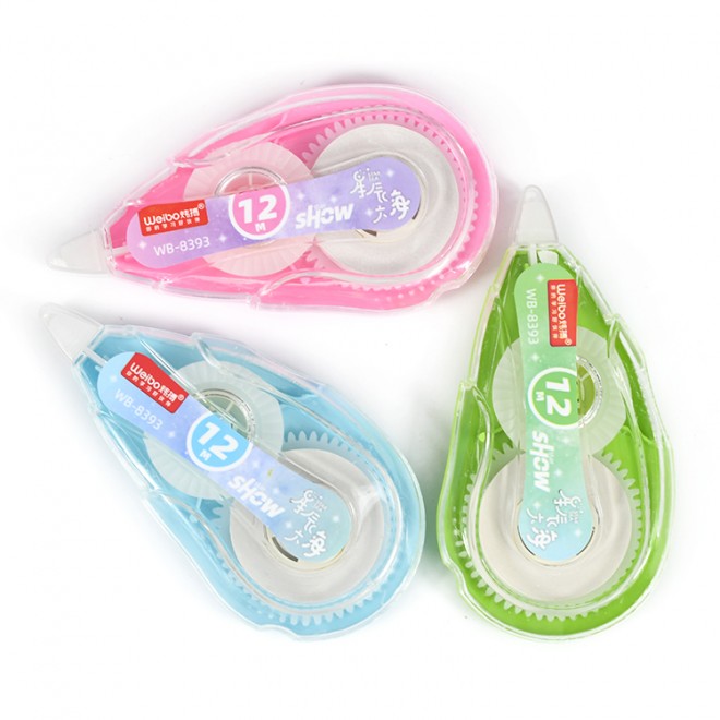 New product creative student transparent modification tape correction tape small and cute modification tape student typo correct