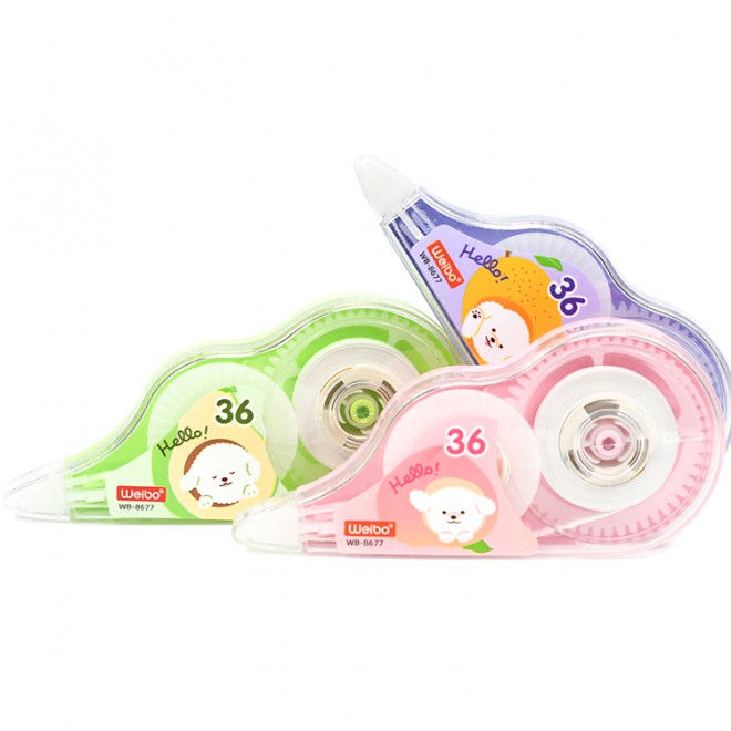 Creative and cute 3 packs, correction tape, student typo correction, convenient and quick for students