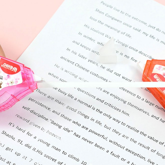 Cute kawaii stationery set Cherry blossoms design best Correction Tapes Length 30M Weibo stationery set Factory wholesale cheap