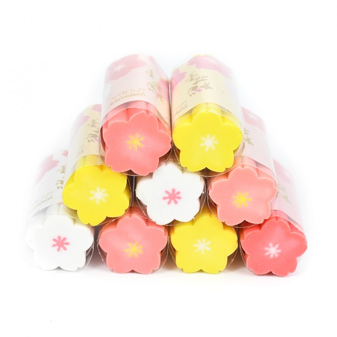 Brand WEIBO Creative new cartoon children color eraser fun cute flowers custom student stationery wholesale