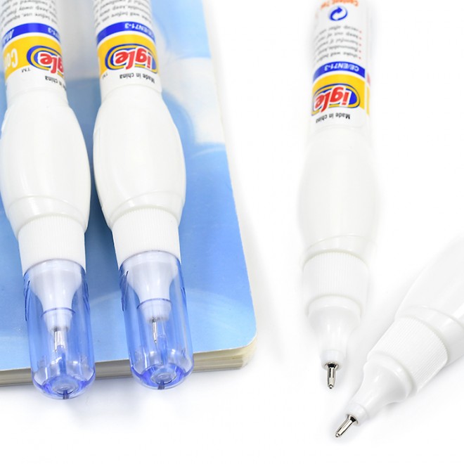 Weibo Smooth Milky colored correction pen fluid joyko coloring paper liquid pena cairan koreksi White Out Modify Correction pen