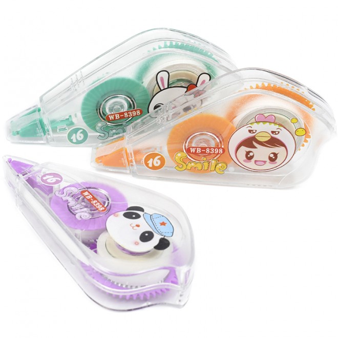 Creative and cute 3 packs,correction tape, student typo correction, convenient and quick for students