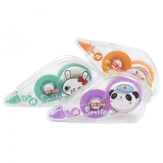 Creative and cute 3 packs,correction tape, student typo correction, convenient and quick for students