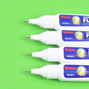 15ml white liquid colored covering text correction fluid Weibo Smooth milky white  out pen correction fluid