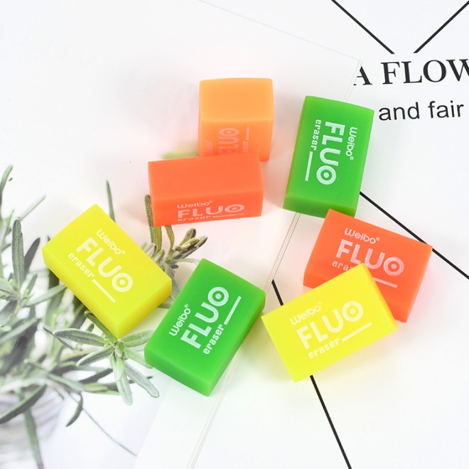 Weibo classic colorful foreign trade model eraser 3 * 3cm factory sales OEM