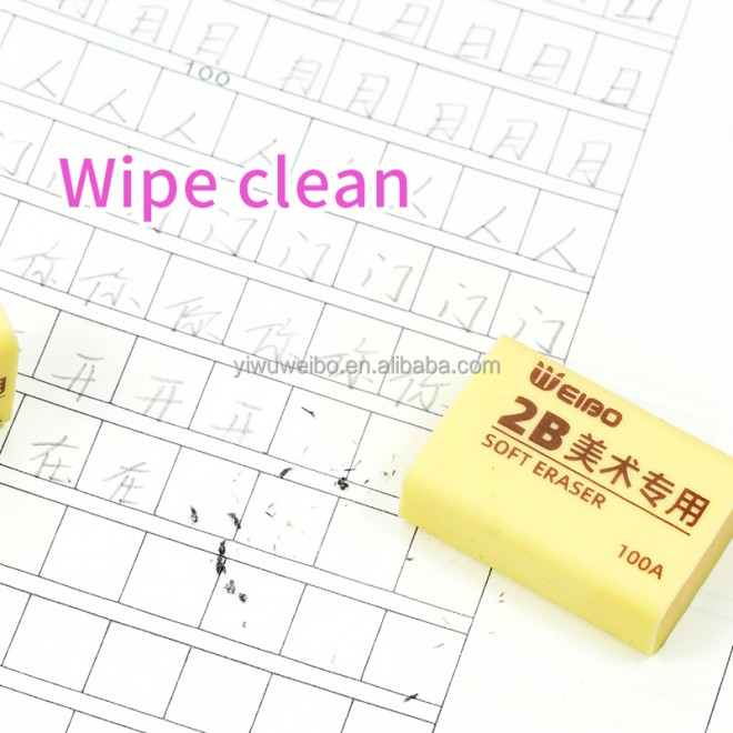 dry magic eraser sheet reusable cute erasable clay for pencil trace markers rubber white erasing tape school belly elastomer 52B