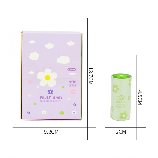 WEIBO school wholesale eraser factory 2b pencil Eraser most effective rubber Reward Homework girl flower Floral earsers kids set