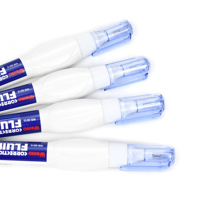 correct fluid pen white liquid copiers correction fluid liquid corector fluid Weibo supplies fast Drying Rewrite Liquido correct