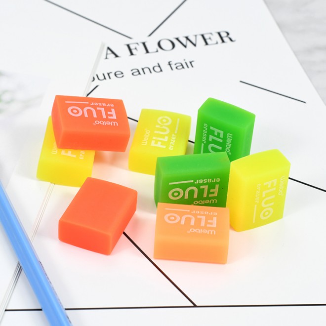 Europe and America OEM 2.1*2.8cm color eraser factory Weibo Office Cheap Stationery