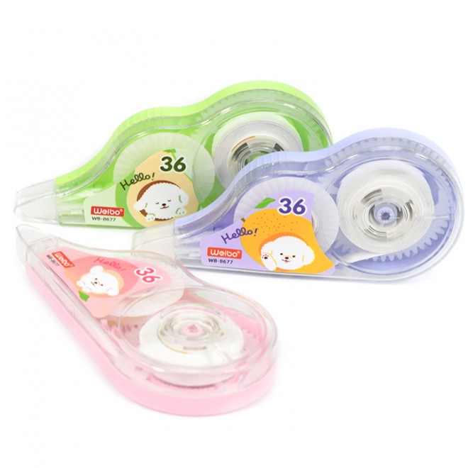 Creative and cute 3 packs, correction tape, student typo correction, convenient and quick for students