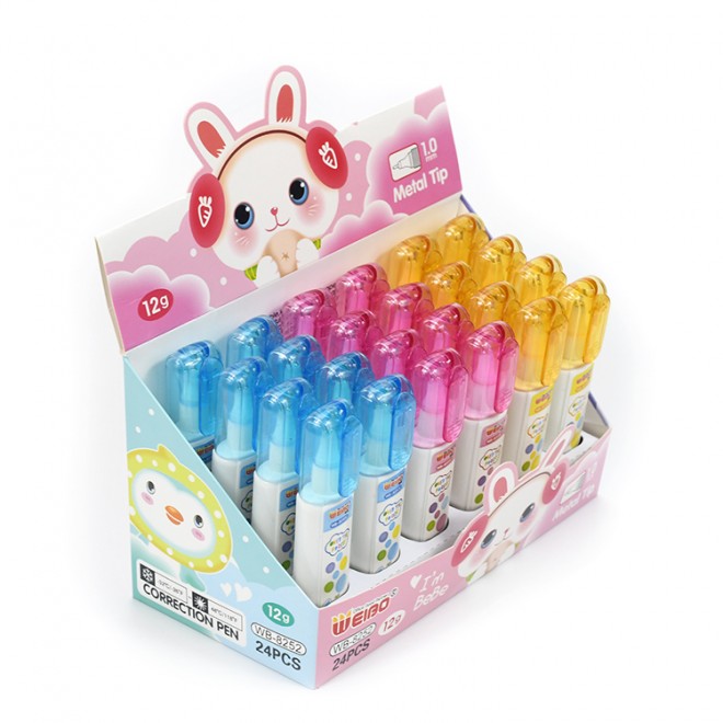 Factory On Sale cartoon correction liquid pen mini cute high capacity student stationery supplies affordable pack