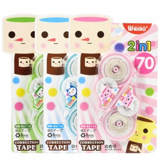 Plastic Correction Tape white out Correct bands Corrector Normal Office & School Supplies free shipping 8671A In Stock Express