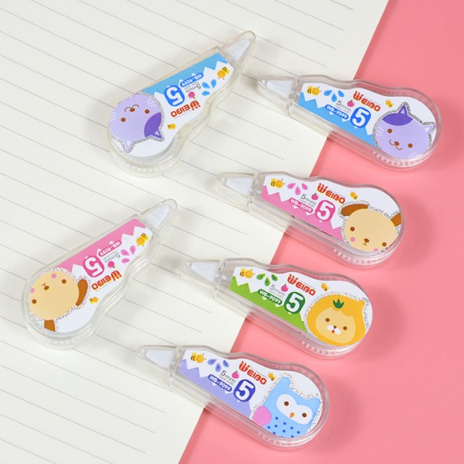 mini Cute 4pcs School Office Kids Kawaii Sets Correction Tape White Out Wholesale Ecofriendly Promotion supply Student Test Good