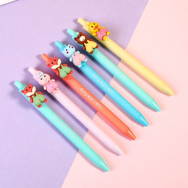 WEIBO Pet design display package 0.7mm retractable ballpoint pen school students supply roller ball point pen