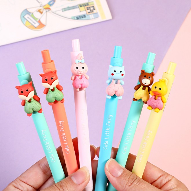 WEIBO Pet design display package 0.7mm retractable ballpoint pen school students supply roller ball point pen