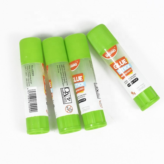 Weibo 9g High Viscosity Non-Toxic Glue Stick For School Office Home Adhesive Manufacturer Wholesale PVP Glue Stick