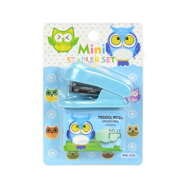 Wholesale Portable Cartoon Mini Stapler with Staples Set durable office stationery Fit DIY Handmaking Paper binding