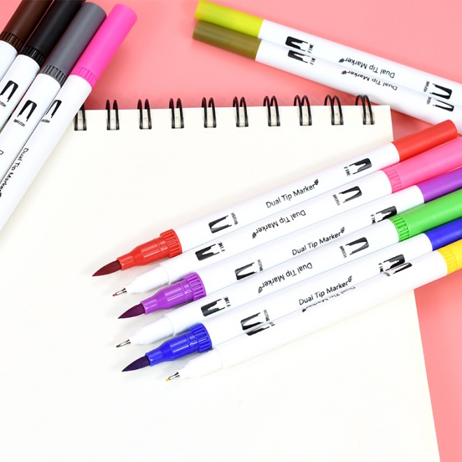 Custom logo top manufacturer 12 colors fluorescent highlighter marker pen set