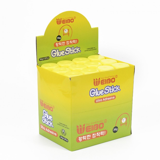 Brand Weibo  office students glue stick  China high adhesion can be customized logo solid adhesive high viscosity