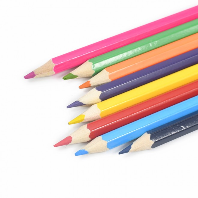 Hot 18 color student beginner pencil color drawing can be customized oil non erasable color pencil set weibo children's painting