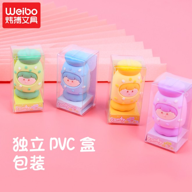 Creative cartooncandy  pencil sharpener small cute multifunctional pencil sharpener children student stationery pencil sharpener