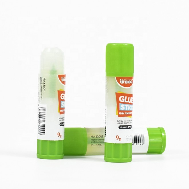 Weibo 9g High Viscosity Non-Toxic Glue Stick For School Office Home Adhesive Manufacturer Wholesale PVP Glue Stick