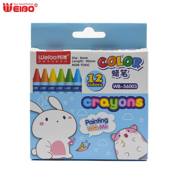 12 mixed color Children's  Crayon Baby Art crayons stationery  caryon